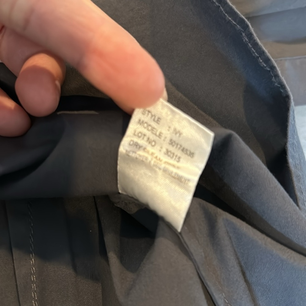 Theory Ivy Charcoal Grey Gray Button Long Sleeve … - image 5